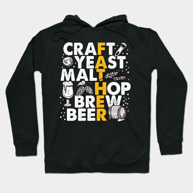 CRAFT YEAST MALT HOP BREW BEER Hoodie by CoolTees